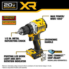 DeWalt DCD801B 20V MAX XR Brushless Cordless 1/2-in Drill/Driver (Tool Only) - image 4