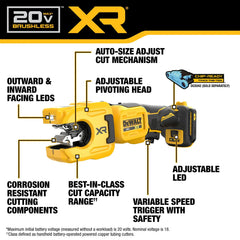 DeWalt DCE154B 20V MAX XR 1-1/4 in. Copper Tubing Cutter (Tool Only) - image 4