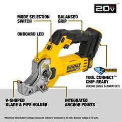 DeWalt DCE180B 20V MAX Plastic Tubing Cutter (Tool Only) - image 4