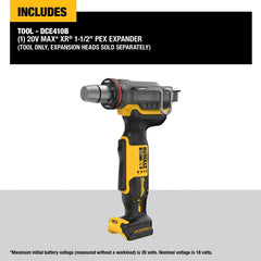 DeWalt DCE410B 20V MAX XR 1-1/2 in. PEX Expander (Tool Only) - image 4