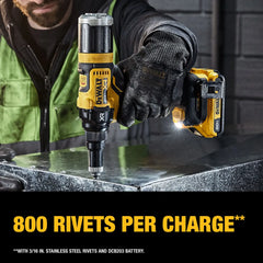DeWalt DCF403D1 20V MAX XR 3/16 in. Brushless Rivet Tool Kit - image 3