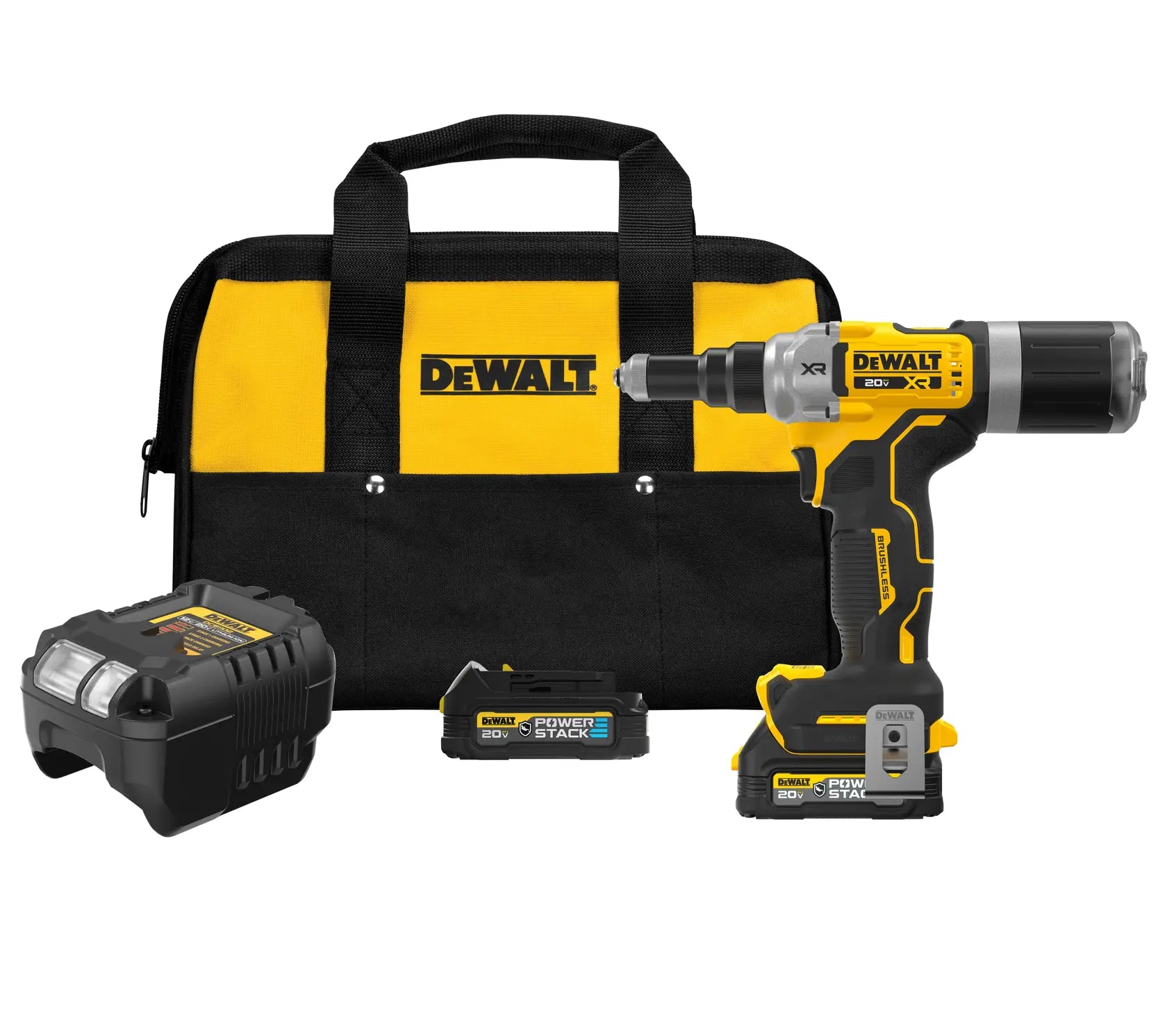 DeWalt DCF414GE2 20V MAX XR 1/4 in. Brushless Rivet Tool Kit - image 1