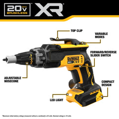 DeWalt DCF630B 20V MAX XR Brushless Drywall Screwgun (Tool Only) - image 4