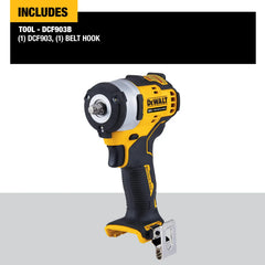 DeWalt DCF903B XTREME 12V MAX 3/8 in. Brushless Cordless Impact Wrench (Tool Only) - image 4