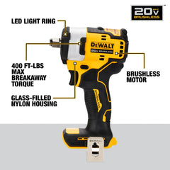 DeWalt DCF911B 20V MAX 1/2-in Cordless Impact Wrench With Hog Ring Anvil (Tool Only) - image 4