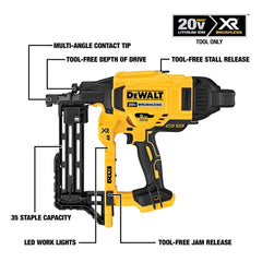 DeWalt DCFS950B 20V MAX XR 9ga Cordless Fencing Stapler (Tool Only) - image 3
