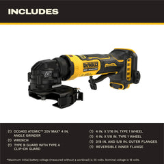 DeWalt DCG400B ATOMIC 20V MAX 4 in. Angle Grinder (Tool Only) - image 4