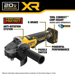 DeWalt DCG410B 20V MAX XR 4-1/2 in. - 5 in. Brushless Cordless Angle Grinder (Tool Only) - image 4