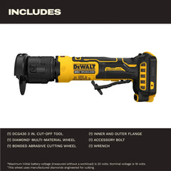 DeWalt DCG430B ATOMIC 20V MAX 3 in. Cut-Off Tool (Tool Only) - image 4