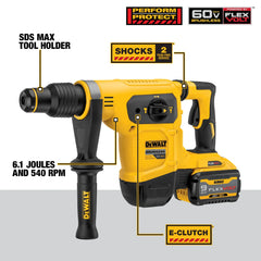 DeWalt DCH481X2 60V MAX 1-9/16-in Brushless Cordless Combination Rotary Hammer Kit - image 4
