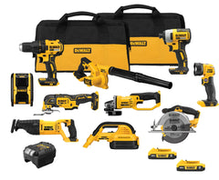 DeWalt DCK1021D2 20-Volt Max Lithium-Ion 10-Tool Cordless Combo Kit with Two 2.0 Ah Batteries, Charger and 2 Bags - image 1