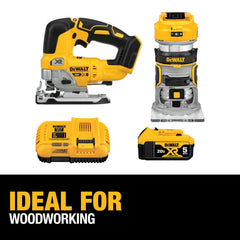 DeWalt DCK201P1 20V MAX XR Brushless Cordless Compact Router and Jig Saw Combo Kit - image 4
