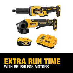 DeWalt DCK203P1 20V MAX XR Paddle Switch Small Angle Grinder and 1-1/2-in. Die Grinder Combo Kit - image 4