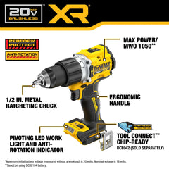 DeWalt DCK250QQ2 20V MAX XR 2-Speed Hammer Drill & Impact 2-Tool Combo Kit - image 3