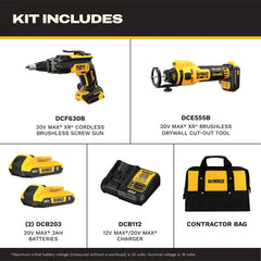 DeWalt DCK265D2 20V MAX XR Brushless Drywall Screwgun - image 2