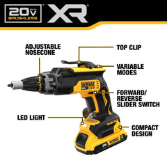 DeWalt DCK265D2 20V MAX XR Brushless Drywall Screwgun - image 3