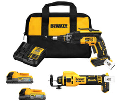 DeWalt DCK265E2 20V MAX XR Brushless Drywall Screwgun & Cut-Out Tool Combo Kit (1.7Ah) - image 2