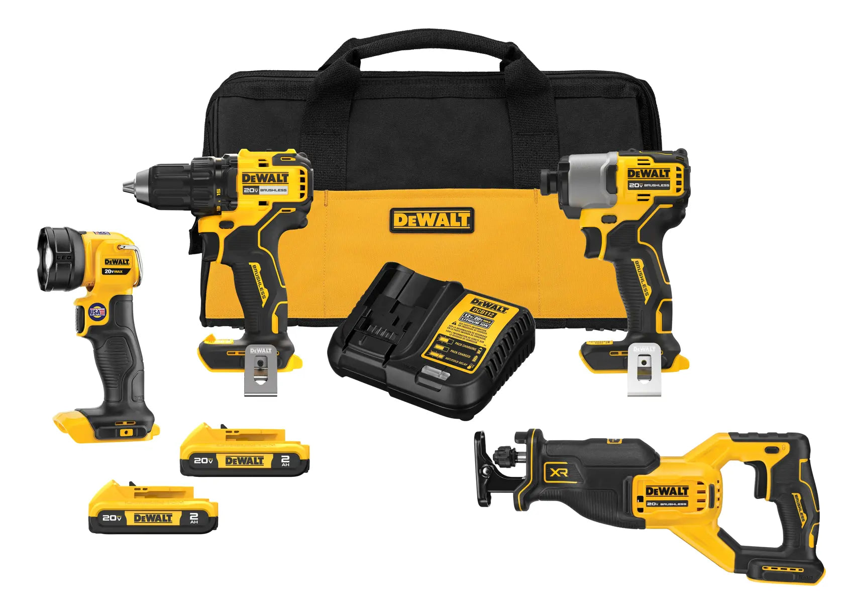 DeWalt DCK427D2 20V MAX Brushless 4-Tool Combo Kit - image 1