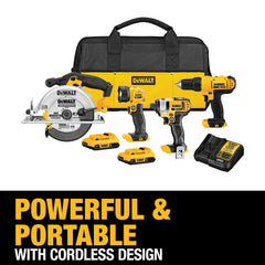 DeWalt DCK466D2 20V MAX Cordless 4 Tool Combo Kit with (2) 20V 2.0Ah Batteries and Charger - image 4