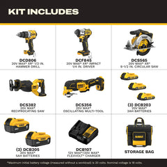 DeWalt DCKSS550D3P2 20V MAX Brushless 5-Tool Site Ready Combo Kit - image 2