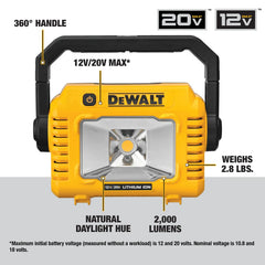 DeWalt DCL077B 12V/20V MAX Compact Task Light (Tool Only) - image 4