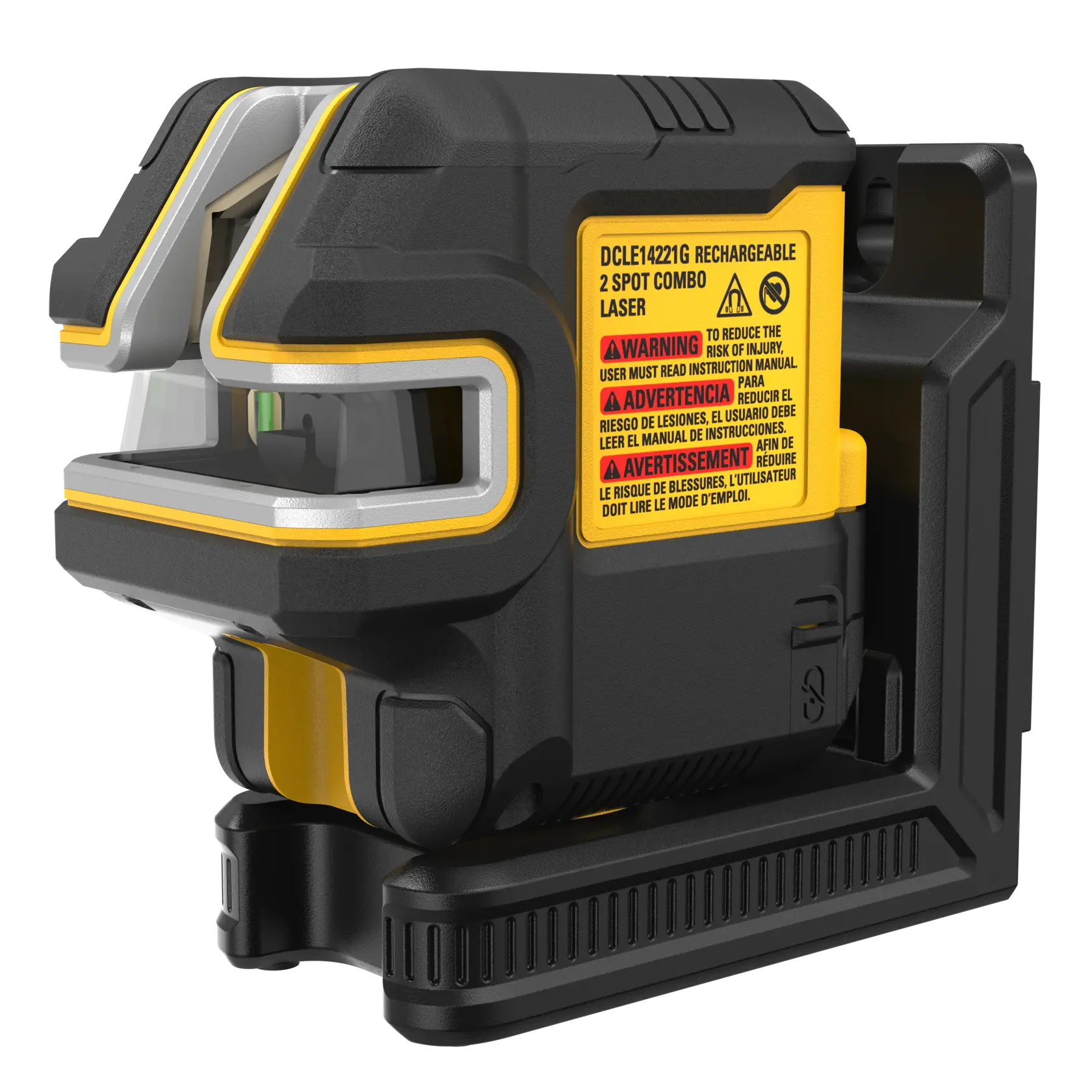 DeWalt DCLE14221G USB-Rechargeable Green 2-Spot and Crossline Laser Kit - image 1