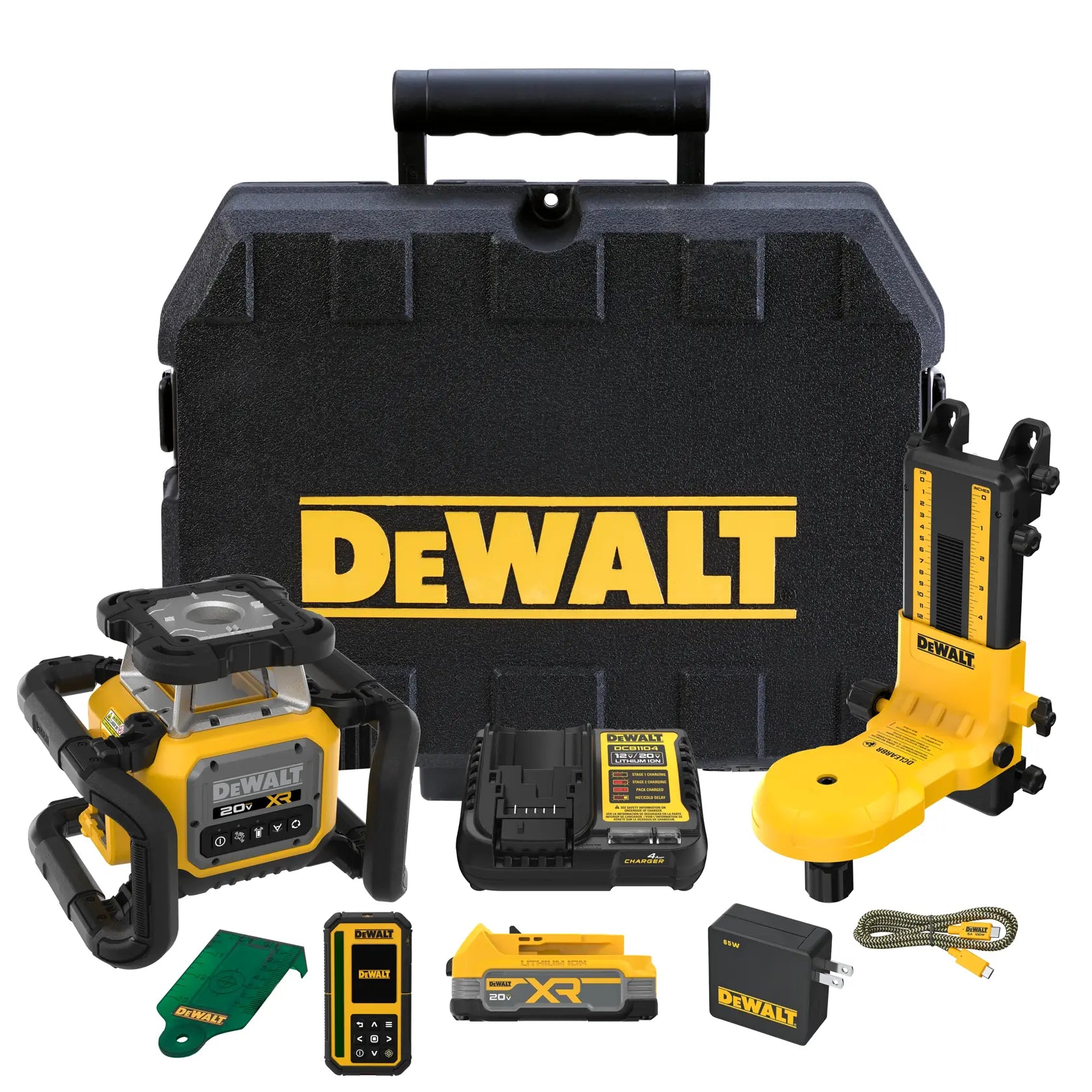 DeWalt DCLE35121GE1F 20V MAX XR Green Rotary Laser Framer Kit - image 1