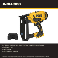 DeWalt DCN220B 20V MAX XR Cordless 16GA Straight Finish Nailer (Tool Only) - image 4