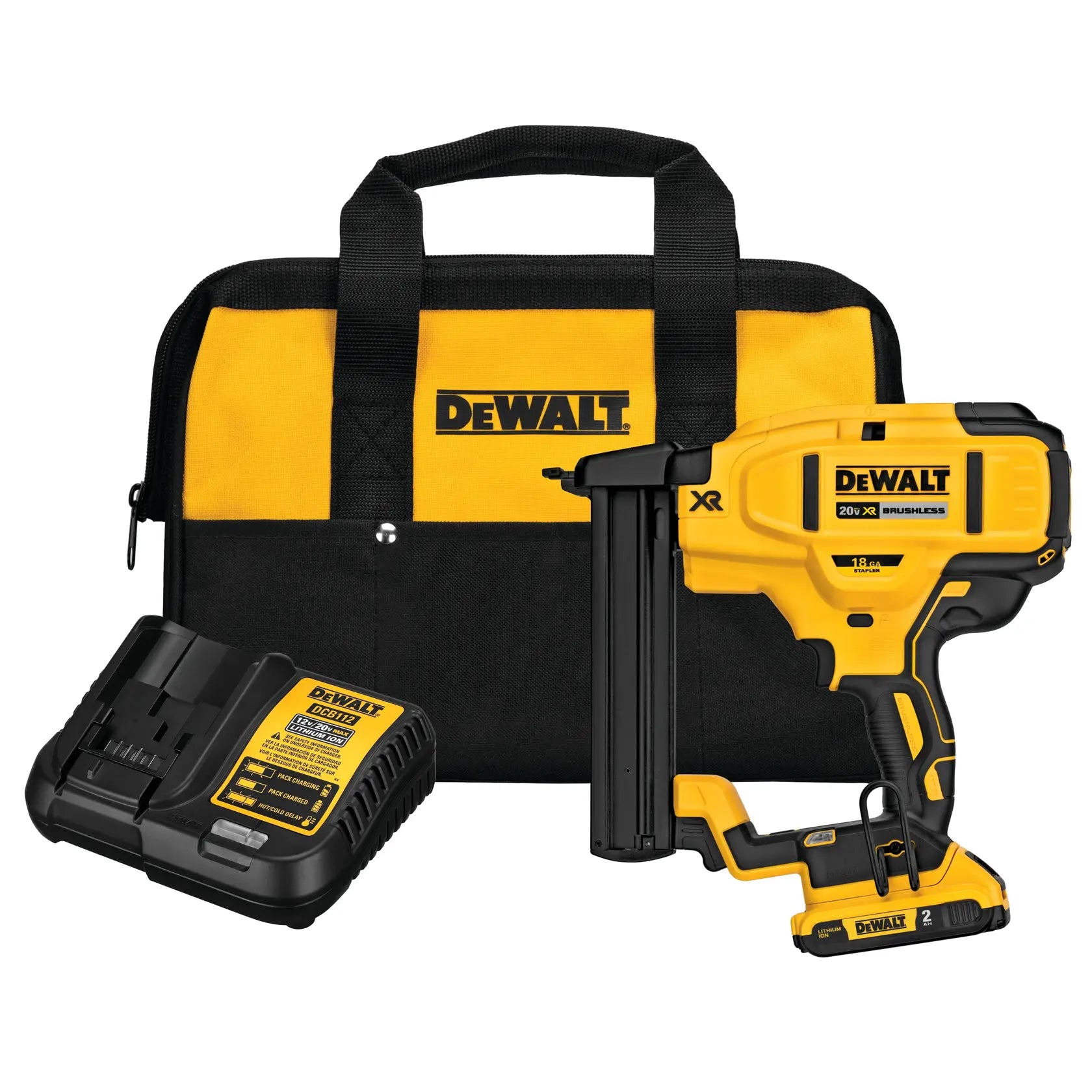 DeWalt DCN681D1 20V MAX XR 18ga Cordless Narrow Crown Stapler Kit - image 1