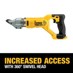DeWalt DCS494B 20V MAX 14 gauge swivel head double cut metal shear (Tool Only) - image 4