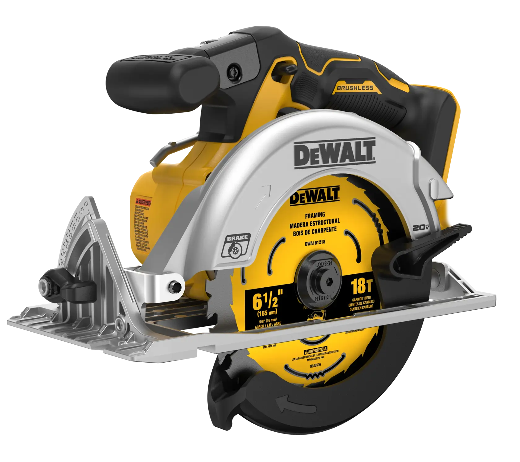 DeWalt DCS565B 20V MAX XR 6-1/2 in. Brushless Cordless Circular Saw (Tool Only) - image 1