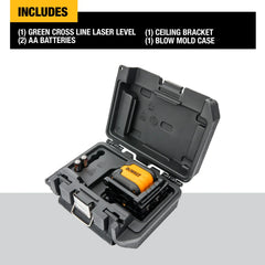 DeWalt DW08802CG 55 ft. Range Green Cross Line Laser Level - image 4