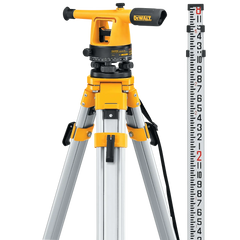 DeWalt DW090PK Transit Level, Surveying Tool With Tripod And Rod, 20X Magnification - image 1