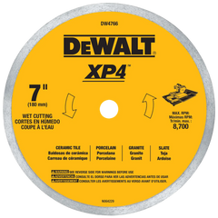 DeWalt DW4766 7" Premium Porcelain Wet/Dry Tile Blade - image 1