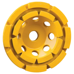 DeWalt DW4774 4-1/2" x 5/8"-11 Double-Row Diamond Cup Grinding Wheel - image 1