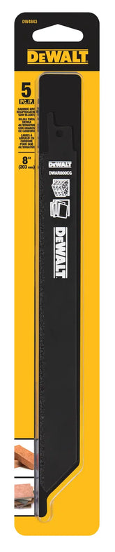 DeWalt DW4843 8" Carbide Grit Reciprocating Saw Blade - image 2