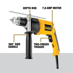DeWalt DW511 1/2-in (13mm) VSR Single Speed Hammer Drill - image 4