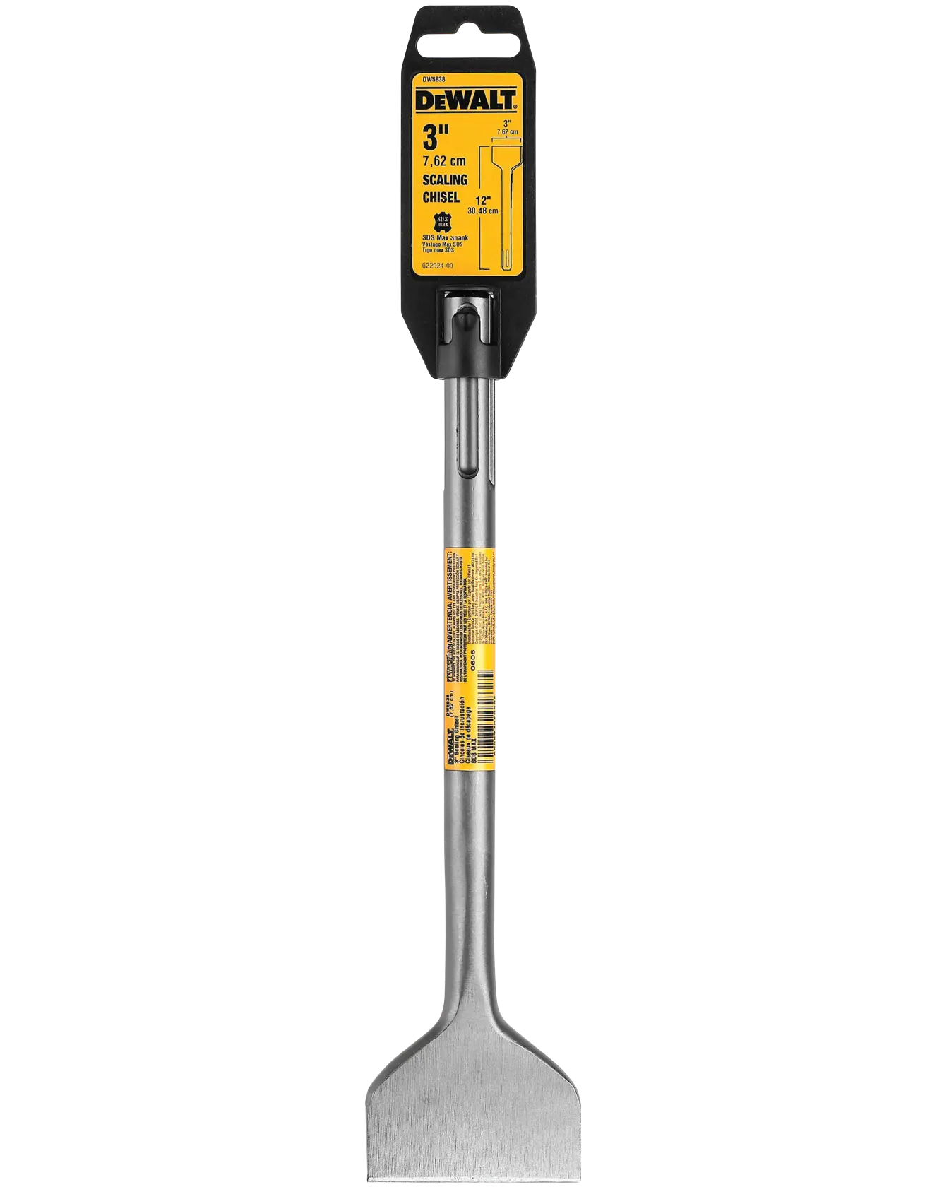 DeWalt DW5838 3" x 12" SDS Scaling Chisel - image 1
