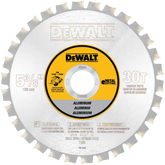 DeWalt DW9052 5-3/8" (136mm) 30T Aluminum Cutting Circular Saw Blade - image 1