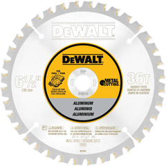 DeWalt DW9152 6-1/2" (165mm) 36T Aluminum and Metal Cutting Circular Saw Blade - image 1