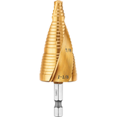 DeWalt DWA1789IR 7/8" to 1-1/8" Impact Ready Titanium Nitride Step Drill Bit - image 1