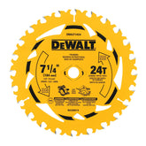DeWalt DWA271424PK2 7-1/4" 24T circular saw blade 2-Pack - image 1