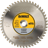 DeWalt DWA7761 7-1/4" 48T Aluminum Metal Cutting Saw Blade, 5/8" Arbor - image 1