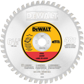 DeWalt DWA7762 6-1/2" 48T Ferrous Metal Cutting Saw Blade, 5/8" Arbor - image 1