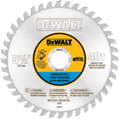 DeWalt DWA7771 5-1/2" 30T Stainless Steel Metal Cutting Saw Blade, 20mm Arbor - image 1