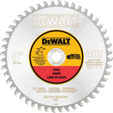 DeWalt DWA7840 8" 40T Ferrous Metal Cutting Carbide Saw Blade, 5/8" Arbor - image 1