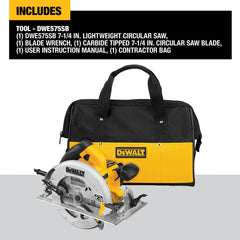 DeWalt DWE575SB 7-1/4 in. Lightweight Circular Saw With Contractor Bag (Tool Only) - image 3