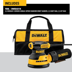 DeWalt DWE6421K 5 in. Single Speed Random Orbit Sander Kit - H&L Pad - image 4