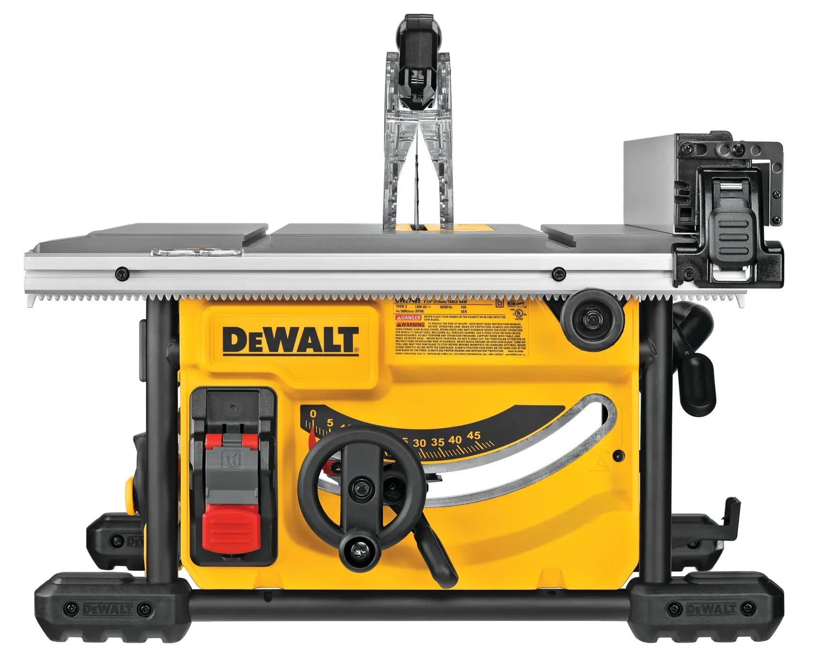 DeWalt DWE7485 8-1/4 in. 15A Compact Portable Jobsite Table Saw - image 1