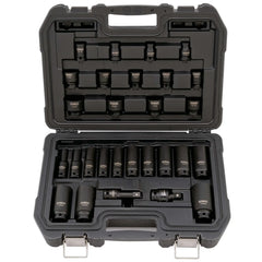 DeWalt DWMT19244 1/2" Drive Standard and Deep 6-Point Impact Socket Set, 28-Piece - image 2